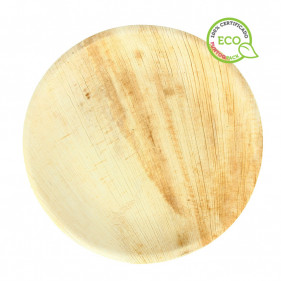 Round palm leaf plate (25Ø)
