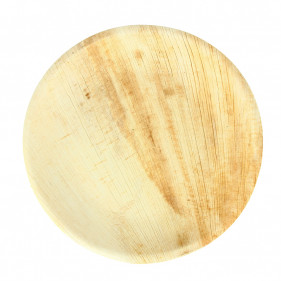 Round palm leaf plate (25Ø)
