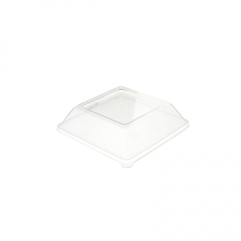Coperchio per piatti quadrati in fibra (13x13cm) Coperchio per piatti quadrati in fibra (13x13cm)