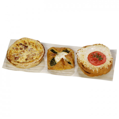 Prato de folha de madeira (36x13.5 cm)