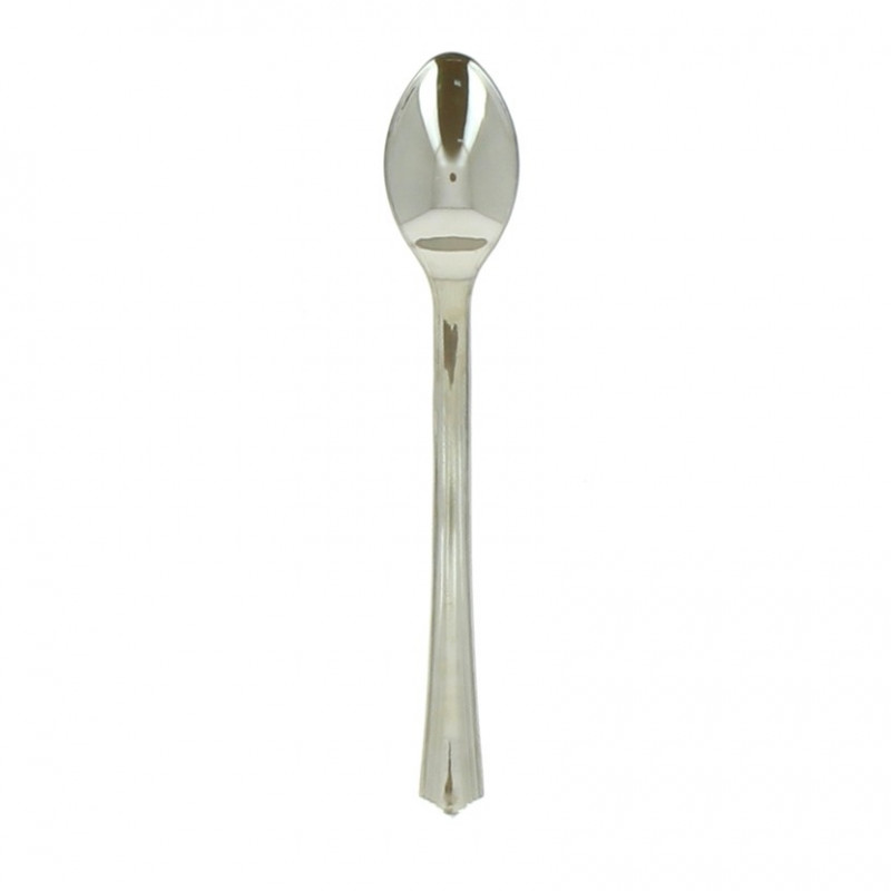 Mini cucharilla metalizada plata