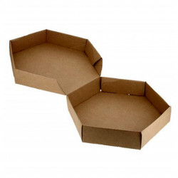Caixas de papelão para grandes tortilhas kraft (26Ø)
