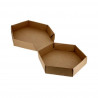 Cajas de cartón para tortilla mediana kraft (24Ø)