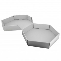 White cardboard boxes for large tortillas (26Ø)