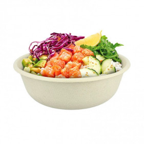 Tigela de salada de fibra para poke (750cc). Até o fim do estoque