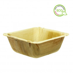 Palm leaf square bowl (13x13x5cm)