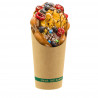 Kraft cardboard cup for bubble waffles, fries and wraps (16 Oz)