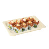 Bandeja sushi compostable con tapa (21,3 x 13,3 x 4cm) | PuntoQpack