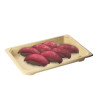 Bandeja de sushi compostável com tampa (18,6x13x4cm) | PointQpackName