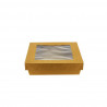 ENVASES DE CARTON KRAFT CON VENTANA 700CC