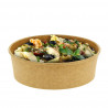 Kraft cardboard container with anti-fog lid (948cc)
