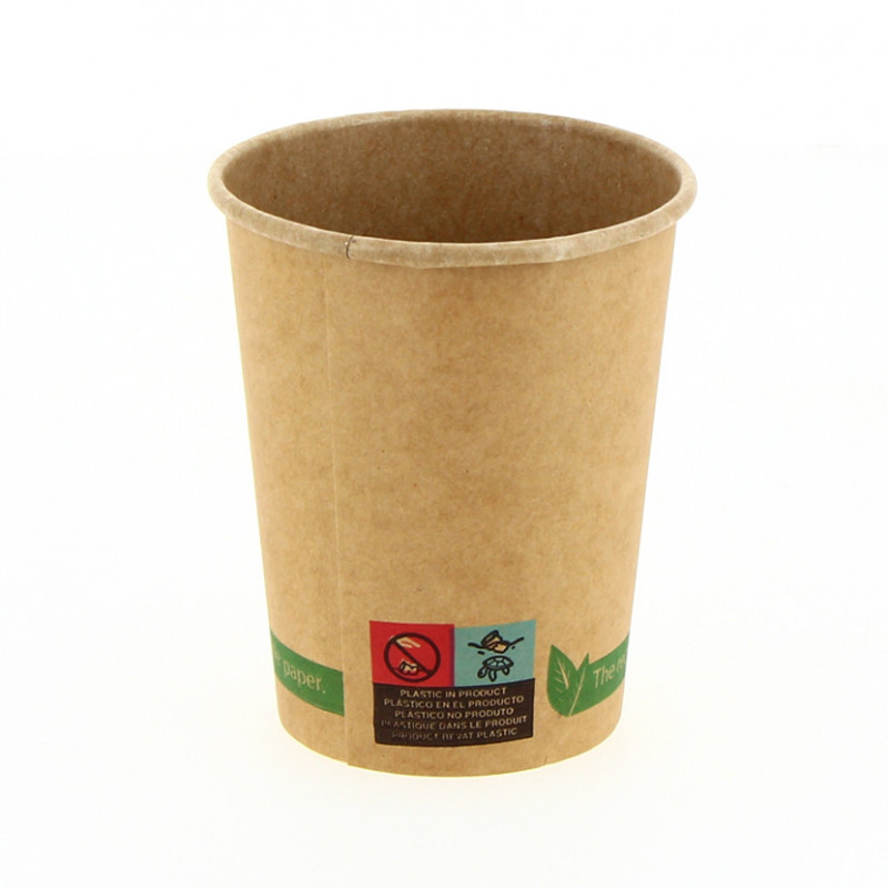 50 50/100/200 vasos desechables café kraft 240 ml cartón biodegradables para llevar bebidas calientes y frías servilletas ecológicas y agitadores de madera tazas para café te leche infusiones 