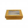 Kraft cardboard containers with window (1000cc)