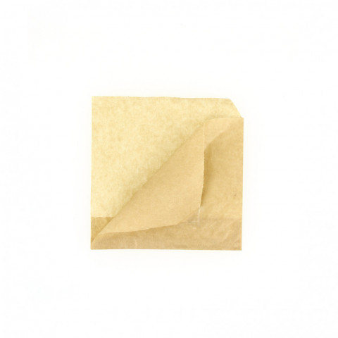 Papel para hamburguesas kraft antigrasa (11x11cm)