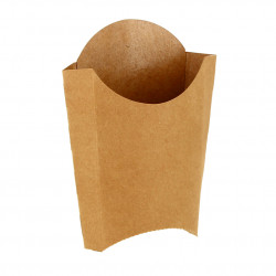 Fiaschetta media per patatine fritte in cartone kraft. Fino ad esaurimento scorte