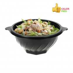 Reusable black PP bowl (1000cc)