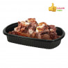 Reusable PP oval black container (770cc)