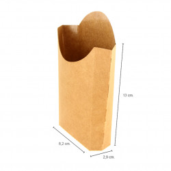Fiaschetta media per patatine fritte in cartone kraft. Fino ad esaurimento scorte