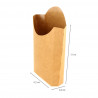 Medium kraft cardboard French fries flask. Until end of stock