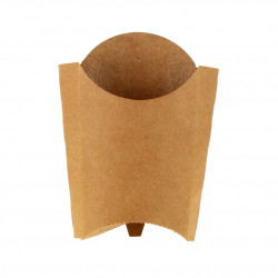 Medium kraft cardboard French fries flask. Until end of stock