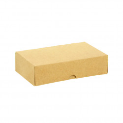 Boîte kraft pour biscuits et pâtisseries (19,5 x 13 x 5 cm)