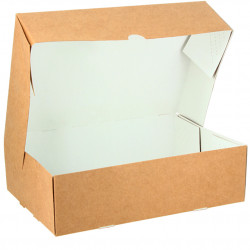 Kraft box for cookies and pastries (27 x 17 x 7cm)