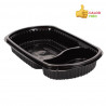 PP reusable container with 2 divisions (1000cc)