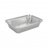 Recipientes de alumínio com ondulação e formato retangular (890cc)