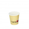Vasos de cartón para café deco kraft