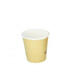 Vasos de cartón para café deco kraft