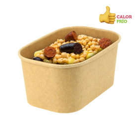 Envases kraft estancos para comidas calientes y frías (1000cc)