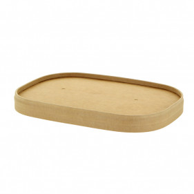 Cardboard lid for kraft containers (500, 750 and 1000cc)