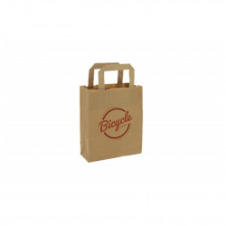 Bolsa Papel Mini Kraft (18+9x22cm) Impresa 1 Cara Color