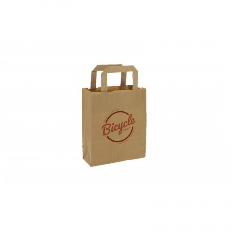 Bolsa Papel Mini Kraft (18+9x22cm) Impresa 1 Cara Color Bolsa Papel Mini Kraft (18+9x22cm) Impresa 1 Cara Color