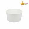 PP reusable white circular container (500cc)