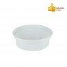 PP reusable white circular container (250cc)