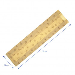Sacchetti di carta per pane decorati 2 barrette (12 6x50cm)