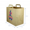 Bolsa Papel Kraft Asa Plana (28+17x29cm) Impresa 1 Cara Color
