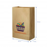 Bolsa Papel Kraft Grande Sin Asas (26+14x40cm) Impresa 1 Cara Color