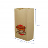 Bolsa Papel Kraft Sin Asas (20,5+15x40cm) Impresa 1 Cara Color