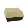 Cajas para hamburguesas XXL cartón negro kraft