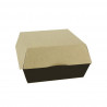 CAJAS PARA HAMBURGUESAS XXL CARTON NEGRO KRAFT