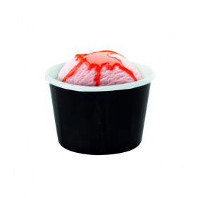 Vaschetta gelato in cartoncino nero (60ml)