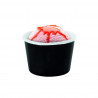 Black cardboard ice cream tub (60ml)