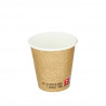 Vasos de cartón para café deco kraft