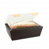 Black kraft container for fried food and sandwiches (1400cc)