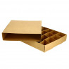 Caixas para viagem de croquetes de papelão Kraft (20 unidades)