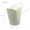 ENVASES DE CARTON BLANCO ORIENTAL 500CC