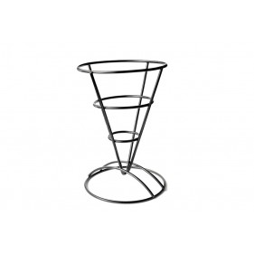 Soporte para cucuruchos en acero negro