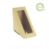 ENVASE PARA SANDWICH DOBLE ECO KRAFT CON VENTANA